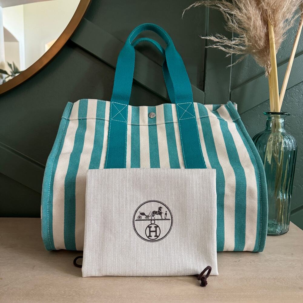 Hermes toile cannes gm stripe 010